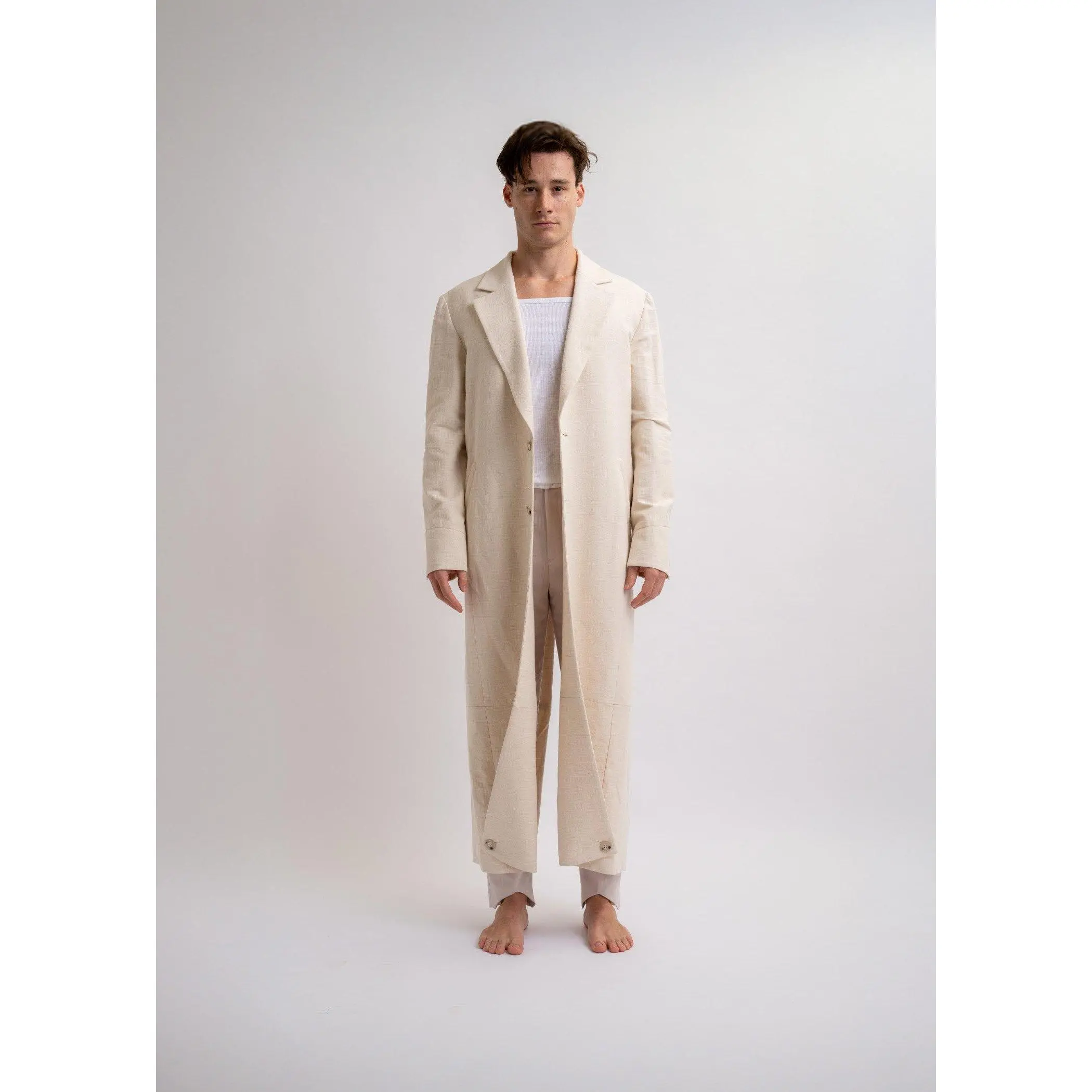 All Linen Trench Coat