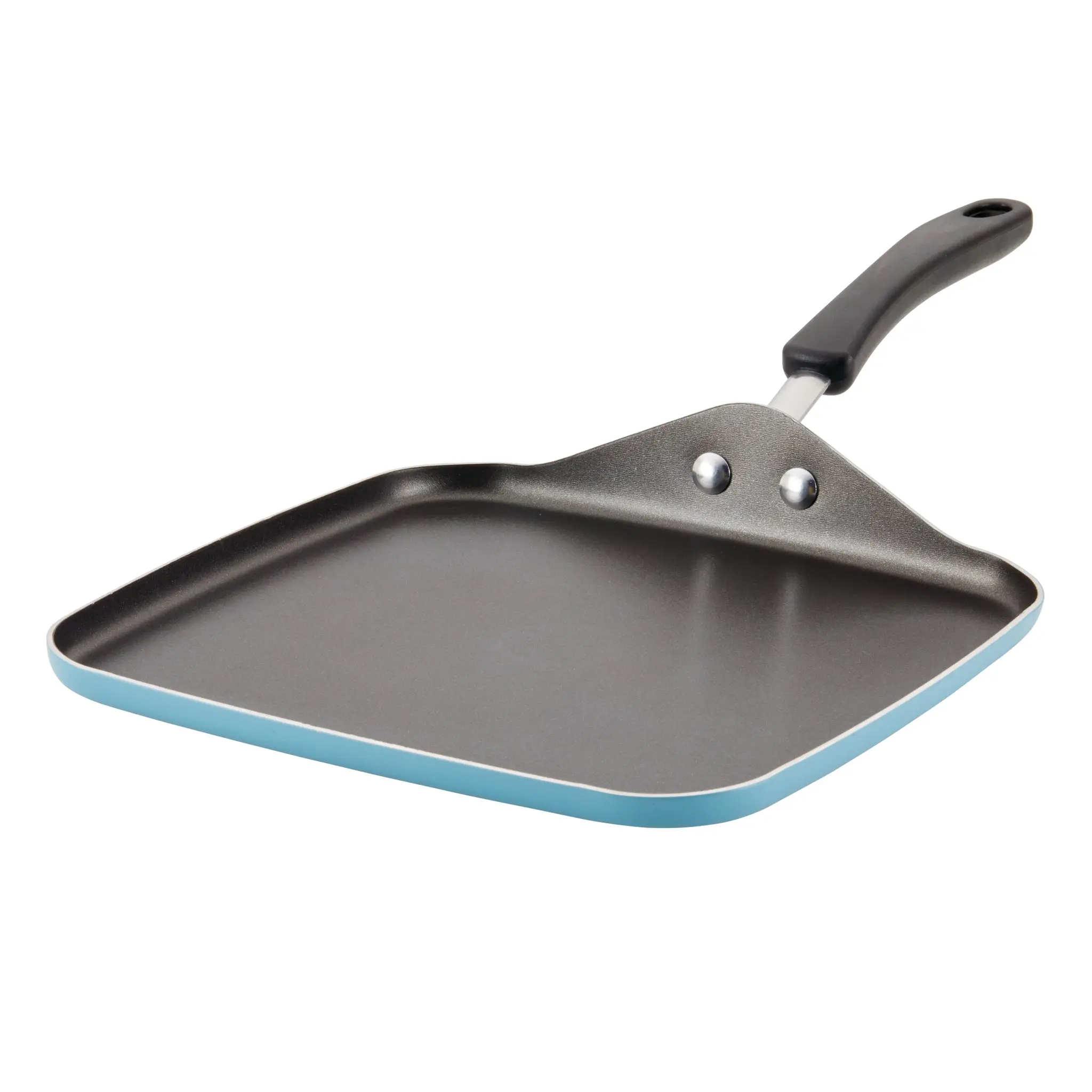 Farberware Cookstart 11-Inch Compact Square Griddle - Lightweight Aluminum, DiamondMax Ceramic Coated Nonstick Family Pan for Pancakes, Burgers