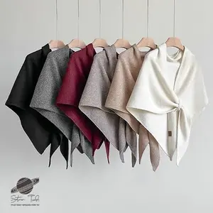 Soft Cashmere-Feel Shawl | Elegant Solid Color Women’s Wrap – Saturn Trends