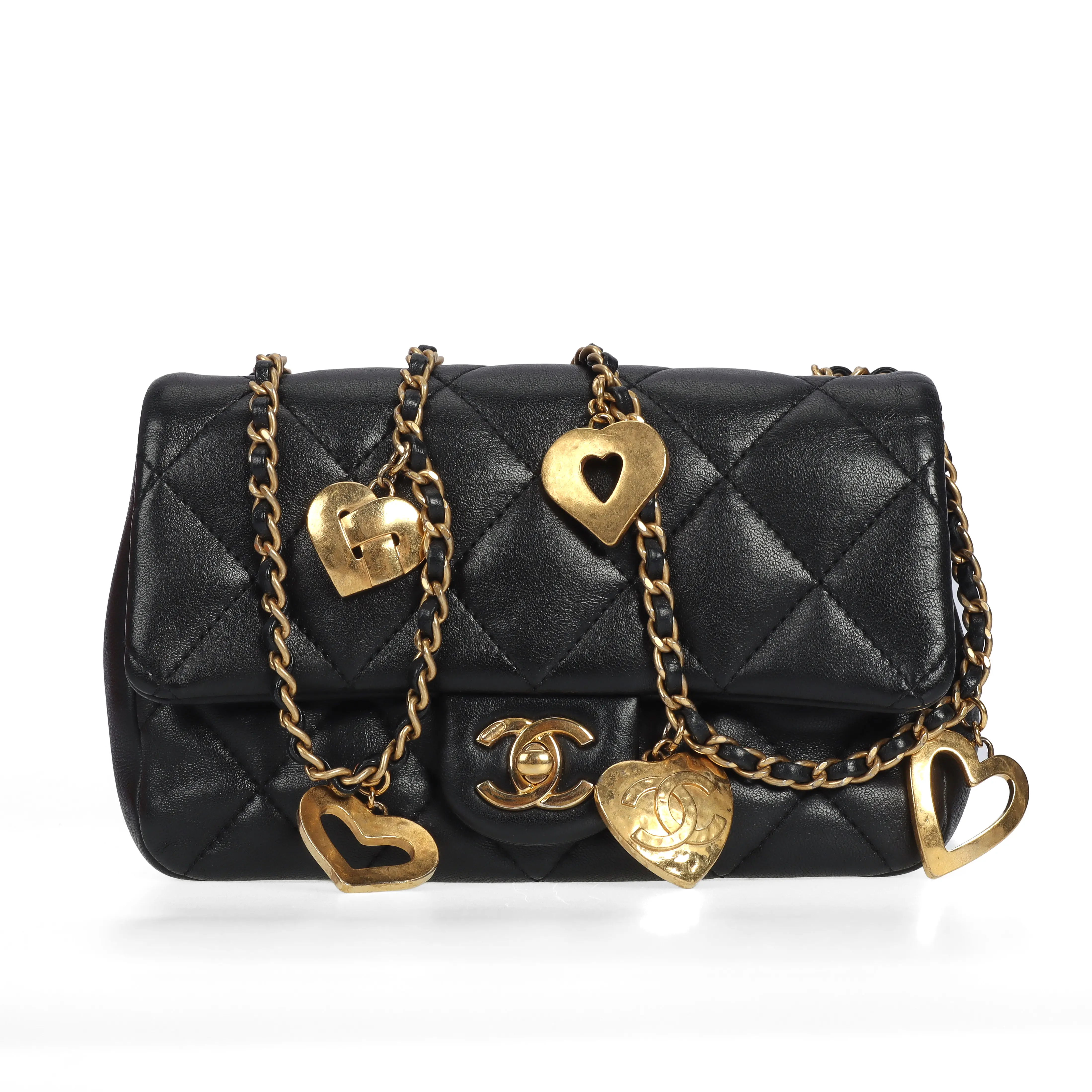 Pre-owned CHANEL Lambskin Crossbody Bags Classic Flap Black 68870282 hz
