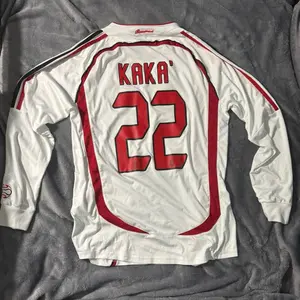 2006–07 AC Milan Champions League Final Jersey Home White Long Sleeve bwin Size M