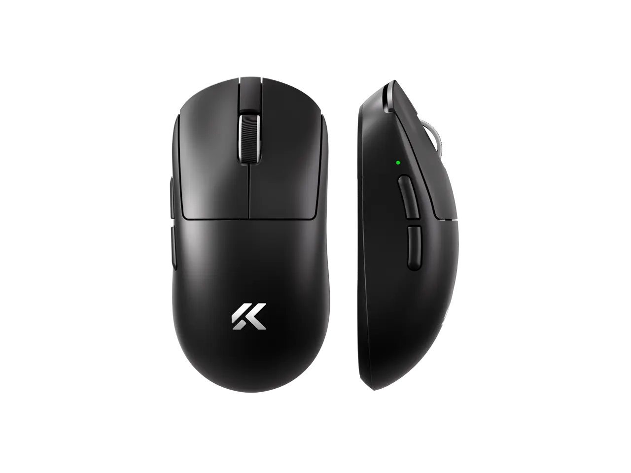 MCHOSE A7V2 Ultra Tri-Mode Lightweight Gaming Mouse, Dual 8K Wired/Wireless, PAW3950TI, 500mAh - Black