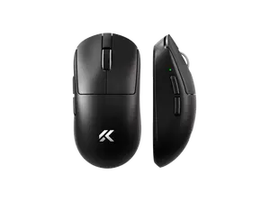 MCHOSE A7V2 Ultra Tri-Mode Lightweight Gaming Mouse, Dual 8K Wired/Wireless, PAW3950TI, 500mAh - Black