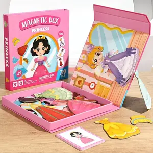 Magnetic Dress-Up Game Set, Kids Educational Craft Toy, DIY Magnetic Puzzle, Enhances Creativity, Imagination, Motor Skills, Child Gift