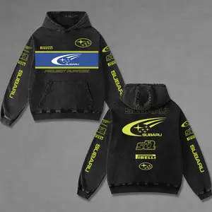 Retro Subaru St1 Racing Washed Hoodie Vintage Motorcycle, Motor World Champion Speed Racing Sportbike Graphic Merch, Acid Washed Streetwear Clothing, Unisex Dirt Bike Racing Hoodie, Vintage Motorsport Hoodie, Speed Culture Men's Wear, Designed for Biker