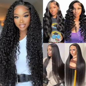 NEW[Combo sale 28"&22"&22"]"  3 wig Deep Wave 13x4 Lace Front Wigs Human Hair 180% Density Human Hair Wigs for Black Women