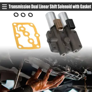 2Pins Automotive Shifting Solenoid Iron Transmission Dual Linear Shift Solenoid for Honda Pilot 2003-2007 EX, EX-L, LX 118.35oz V6 - Gas for Honda Pilot 2003-2007 EX, EX-L, LX 118.35oz V6 - Gas for Acura CL 2001-2003 Base, Type-S 108.2oz V6 - Gas