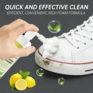 OAKWOOD All-in-One White Shoe Cleaner Powerful Stain Remover for Leather, Silicone & Car Interiors – Eco-Friendly & Gentle