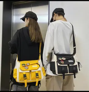 Casual Crossbody Bag Large Capacity Messenger Bag Shoulder Bag Aesthetic Tote Bag(with accessories)