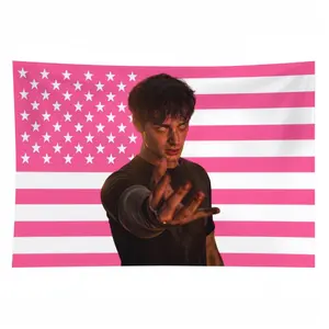 Stranger Things rectangular wallpaper flag, modern striped design decoration, household items living room and bedroom, boyfriend summer gift
