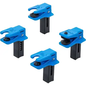 4 PCS Car Fluid Line Stopper Clamp Kit, Spring-Loaded Auto Brake Fluid Line Stoppers for 3/8", 5/16", 1/2" Banjo Fitting, Fuel Rail Hose, A/C Line, Car Accessories