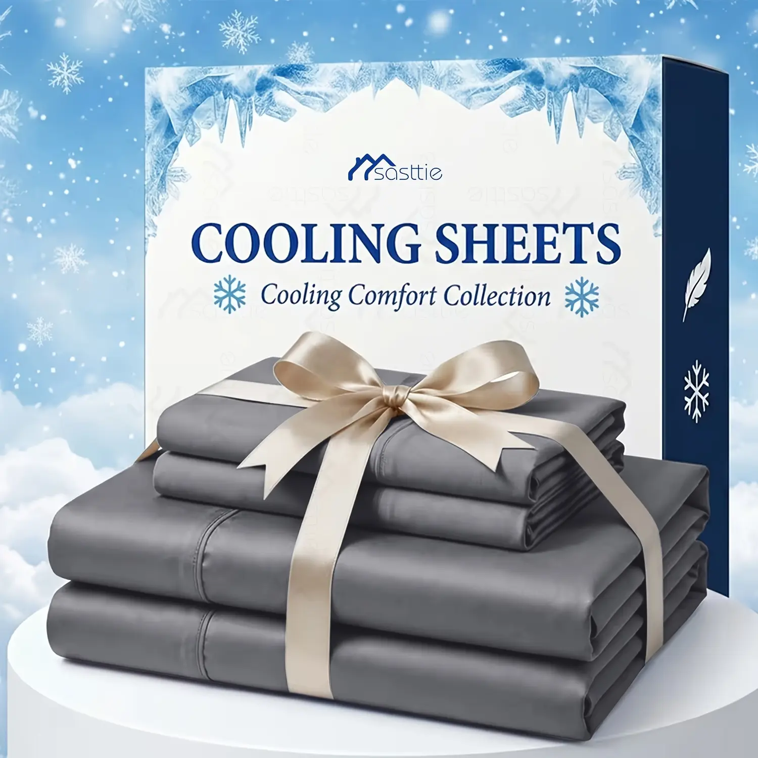 COOLING bed sheet,Extra Deep Pocket Bamboo Fiber Sheets Set - Breathable & Cooling Bed Sheets - Hotel Luxury Bed Sheet Set - Soft, Wrinkle Free & Comfy - Easily Fits Extra Deep Mattresses..Children Pillowcases, Flat Sheet And Fitted Sheet