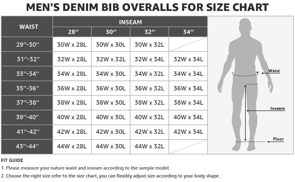 HISEA Men's Denim Bib Overalls, Men's Overalls Workwear with Adjustable Straps and Convenient Tool Pockets Stone Washed Blue