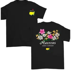 Graphic tee Masters Amen Corner Golf Shirt, Soft Vintage Cotton T-Shirt, Masters Golf T-shirt, Casual Menswear, Trendy Sportswear Gift Retro Washed Rifle Sarcastic Funny Cat Meme Grunge Album Skull Silly Sleepy Short Sleeve Heavyweight Crew Neck destroyer