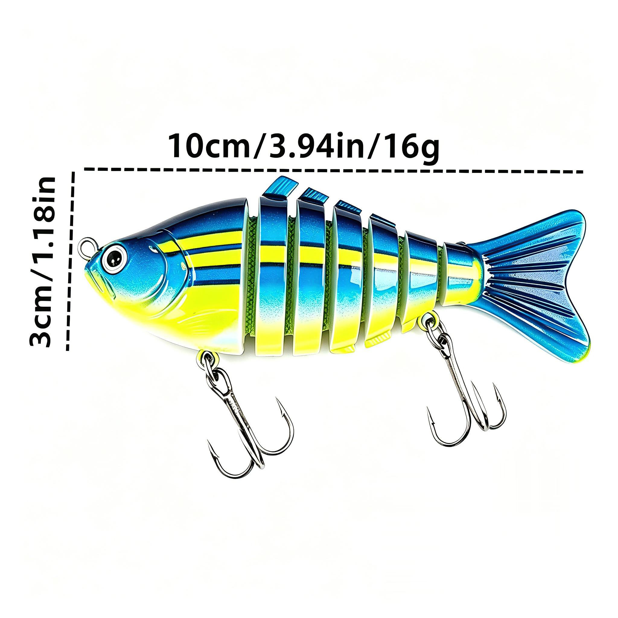 Multi-joint swimming fish lures, suitable for both freshwater and saltwater, are ideal for catching bass and pike. Outdoor fishing gear. A set of bionic swimming posture fish lures. Made of plastic fish lures and metal-reinforced hook handles.