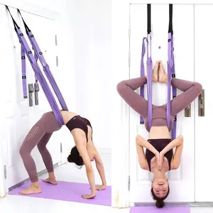 Aerial Yoga Swing, 1 Count Adjustable Aerial Yoga Strap, Yoga & Pilates Equipment for Home Gym, Fitness Equipment for Women & Men, Stretching Gear
