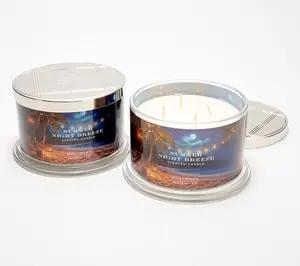 HomeWorx by Slatkin + Co. S/2 18oz Summer Nights Breeze Candles