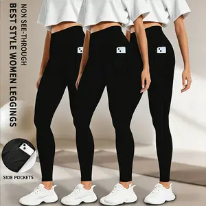 Women's High-Waisted Yoga Pants with Pockets for Fitness Enthusiasts Perfect for Gyms Yoga Classes and Outdoor Activities