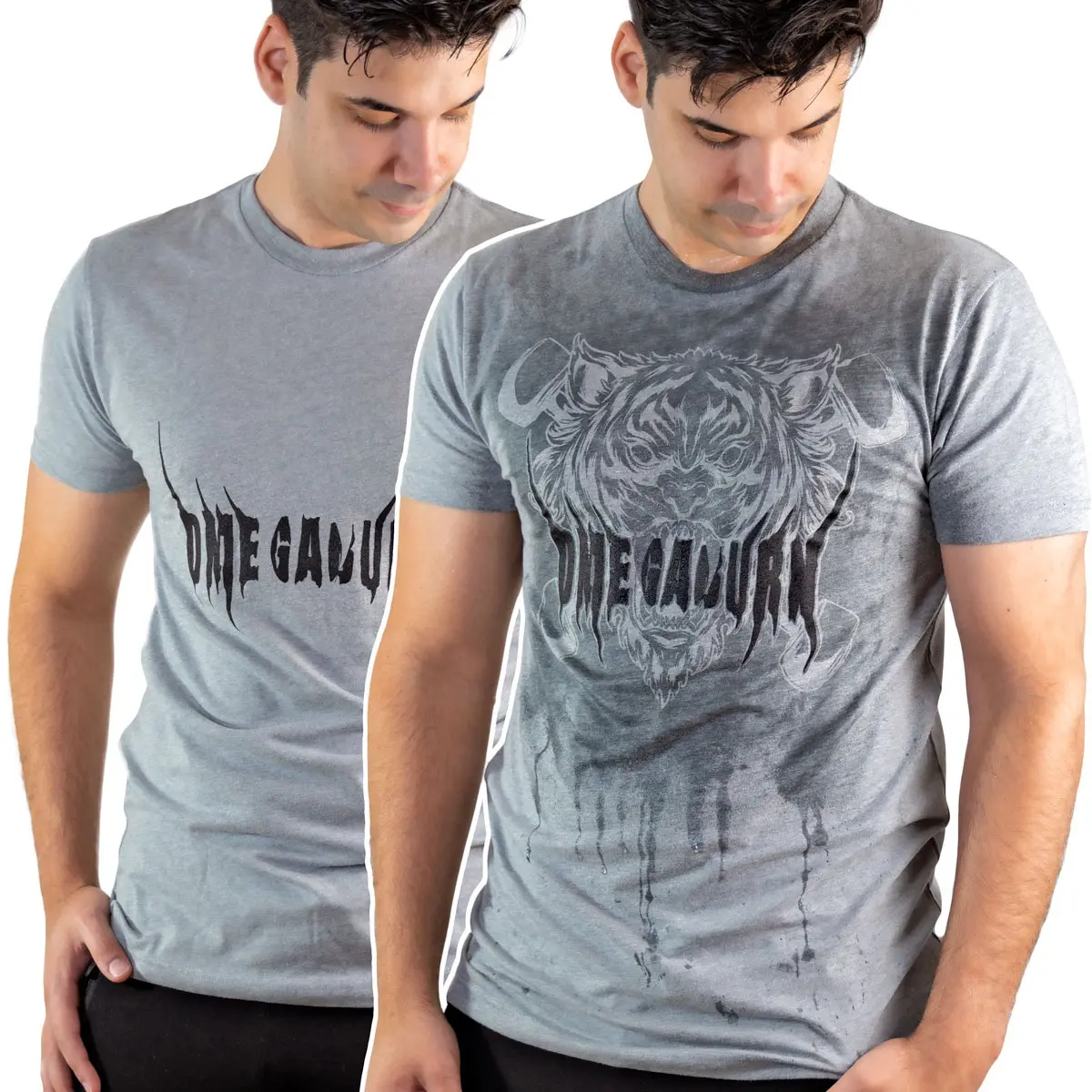 Omega Beast Sweat Activated T-Shirt Gym Shirt. Invisible Design Until You Sweat