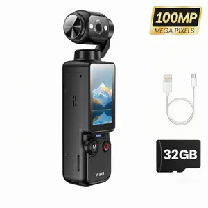 New upgrade Vlogging Camera with 32GB Card, Video Recorder, Digital Vlogging Camera with 180° Rotating Lens, Full Body Camera for Vlogging, Travel & Daily Life Recording, Camcorder, Christmas Gift