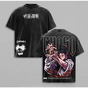 #Choso Jujutsu Kaisen Anime Washed T-Shirt | Vintage Streetwear Graphic Tee with Blood Manipulation Art | Heavy Cotton Manga Top | Cool Gift for Anime & JJK Fans Jujutsu Kaisen anime merchandise XVN