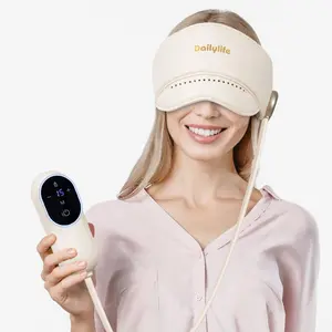 Head Massager, Forehead Massage for Migraine Relief Cap Help Sleep Temple Massager with Heated Eye Mask,  Head Wrap Massage Tool, Insomnia Pressure Relief Device, Perfect Present for Man/Woman Thanksgiving, Christmas, New Year gift