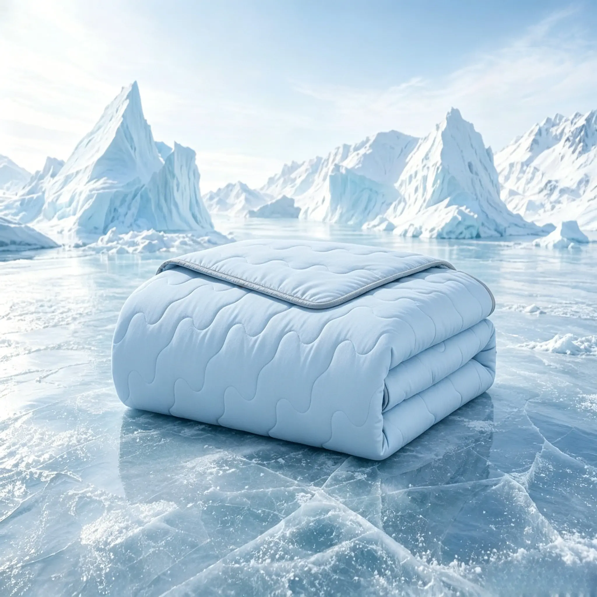 Cooling Comforter for Hot Sleepers and Night Sweats, Lightweight Comforter for Summer with Dual-Sided Cool Tech, Gray Blue Summer Comforter Soft Breathable Cold Blanket for Sleeping