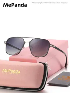 Mepanda 1 Piece Unisex Full Frame Sunglasses，Square Frame Sunglasses UV400 Simple design, modern interpretation