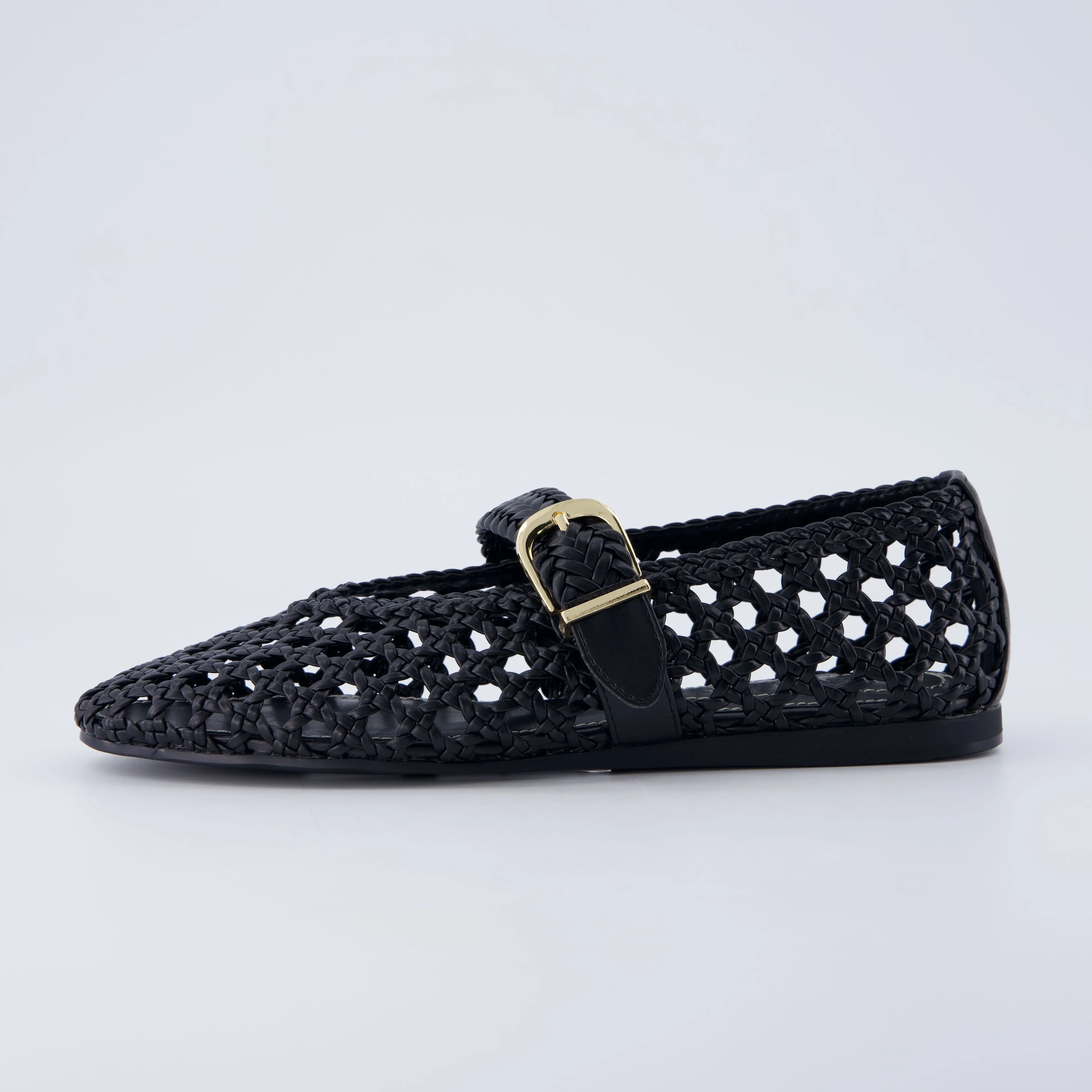 Cushionaire Wit Hand Woven Womens Casual Flats, Comfortable Mary Jane Ballet Flat with Adjustable Buckle, Braided Strap and Cushioned Memory Foam