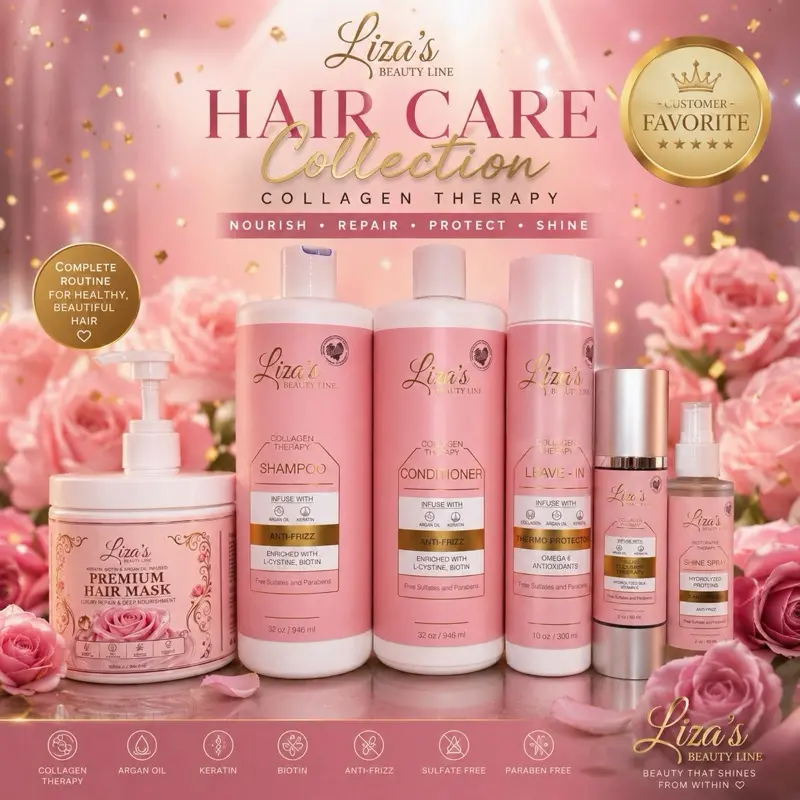 Liza’s Beauty Line 6-Step Complete Hair Care Shampoo Set