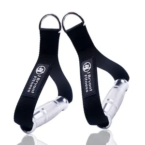 J Bryant Fitness Metal Gym Handles for Cable Machine Attachment Heavy Duty Aluminum Alloy Handle Grips Durable Workout Handles for Resistance Bands Pulley LAT Pull Down System