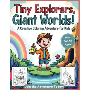 Tiny Explorers, Giant Worlds!: A Fun and Creative Coloring Adventure for Kids – Imaginative, Whimsical, and Unique Gift Idea (The Imagination Builders Activity Book Series) Paperback – March 9, 2025