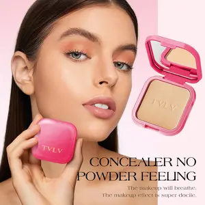 Long-Lasting Powder Foundation, Natural Clear Contour, Lightweight Breathable, Matte Finish, Oil Control, Full Coverage Makeup, High Quality Cosmetics