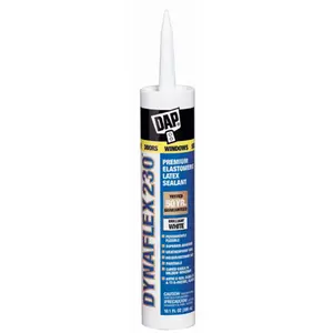 Dap Dynaflex 230 Premium Elastic Latex Elastomeric Sealant, Latex-Based, Paintable, Mildew-Resistant for Home Improvement, Roofing/Flooring Building Supplies