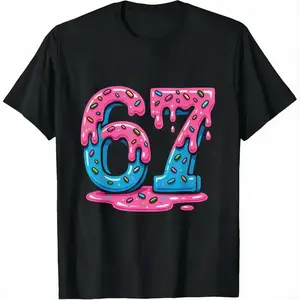 Six Seven Meme Ice Cream Drip T-Shirt