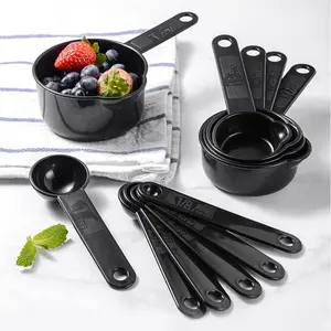 11pcs Random Color Measuring Spoon & Cup Set, Plastic Durable Food Measuring Tool for Baking, Cooking, Measuring Utensils & Kitchen Gadgets for Kitchen