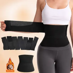 Women's Adjustable Waist Trainer - High-Compression, Lightweight, Breathable Custom-Fit Tummy Control Sauna Sweat Waist Trainer Belly Belt for Workout & Daily Wear
