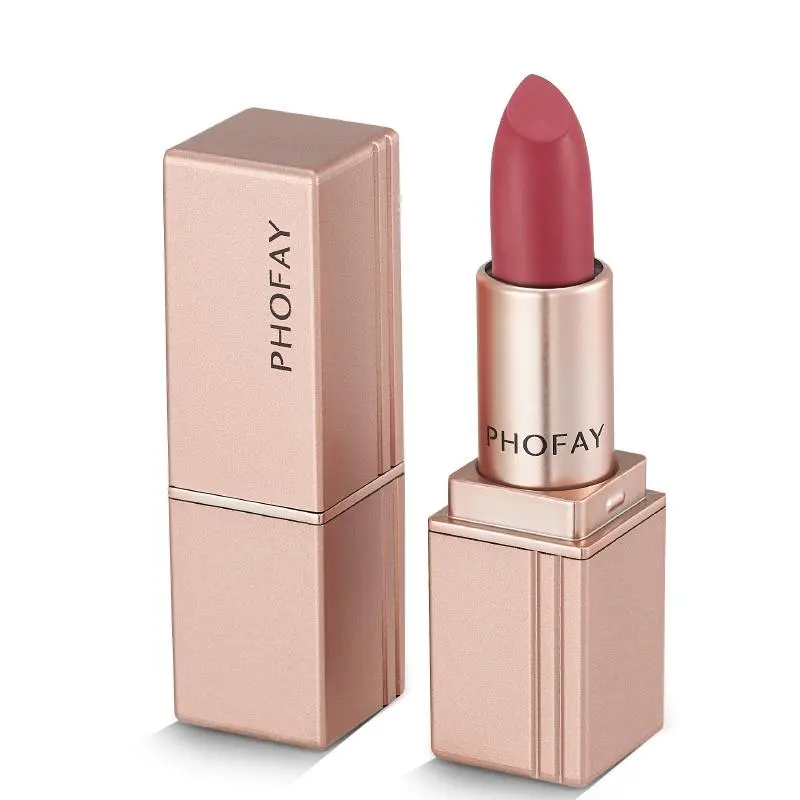 PHOFAY Matte Lipstick - Long Lasting Waterproof Formula Perfect for Evenly Distributing Color on Clean Dry Lips Cosmetic Makeup