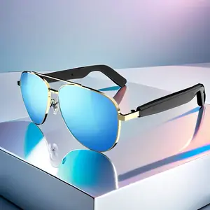 Smart Polarized Multifunctional Audio Sunglasses with Bluetooth-compatible Speakers, UV Protection, Touch Control, Waterproof, Long Battery Life, Stereo Sound, Smart Eyewear