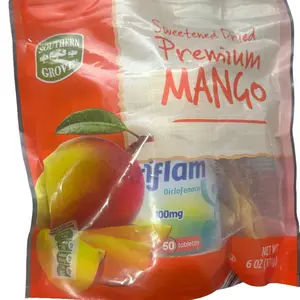 premium dried mango snack Net Wt 6 oz 170g