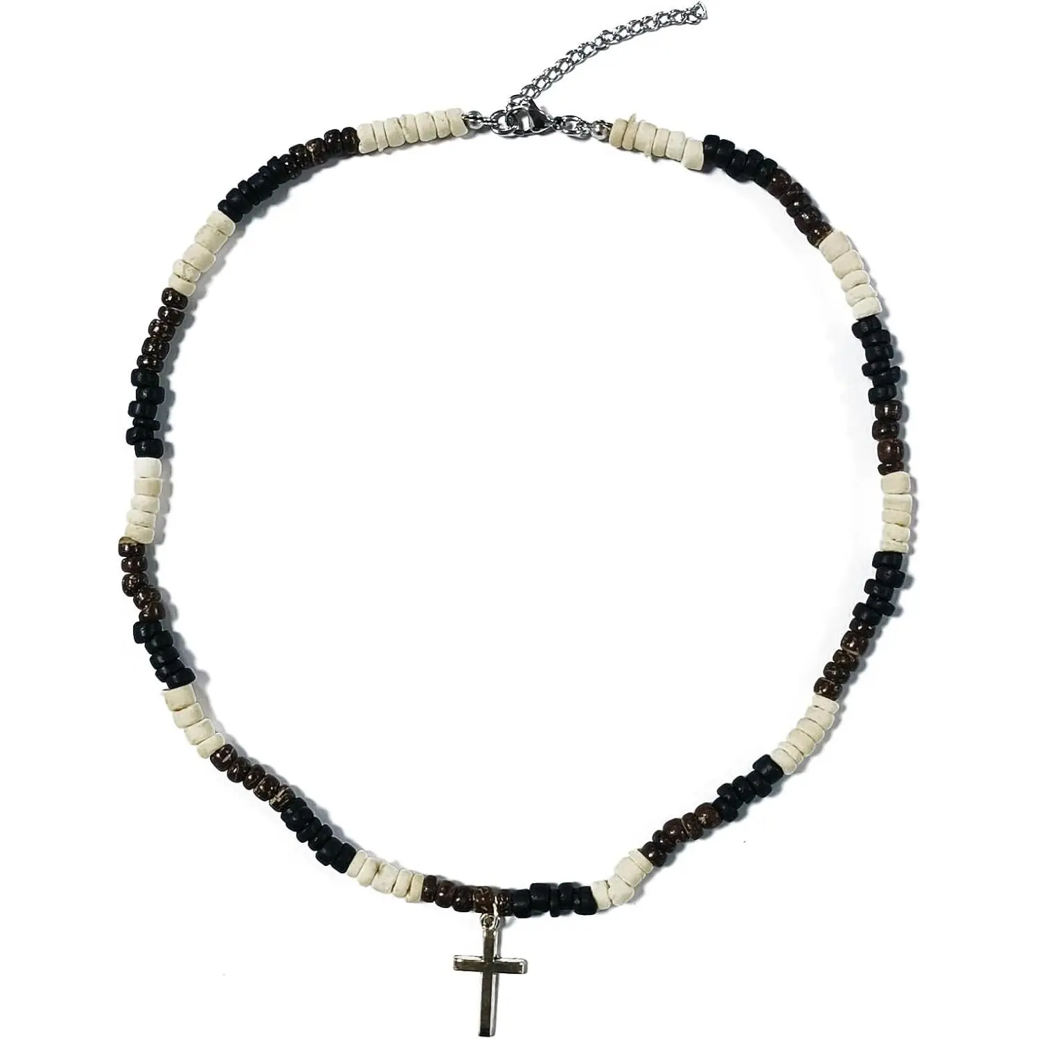 Puka Shell Beaded Necklace Men Summer Surfer Seed Necklace Seashell Beads Necklace for Women Beach Necklace for Men Beach