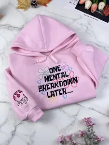 One Mental Breakdown Later Embroidered Crewneck Sweatshirt, Hoodie, Sarcastic Mental Health Shirt, Funny Mental Health Shirts
