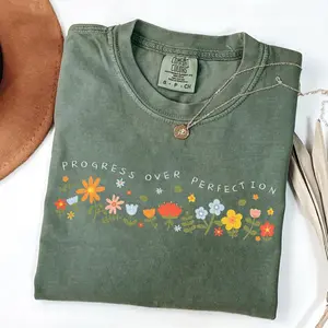 Progress Over Perfection Shirt, Teacher Shirt, Back to School Shirt, Gift for Teacher, Teacher Appreciation, Inspirational Teacher