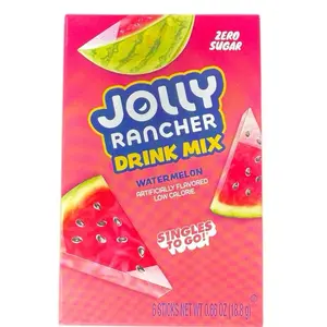 Zero Sugar Jolly Rancher Drink Mix Watermelon Flavor- 1 Box 6 Sticks