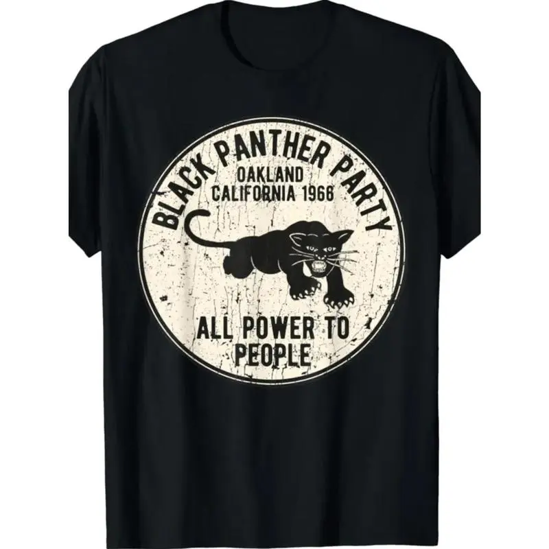 Men's Fitted Classic Round Neck Graphic T-Shirt - 1966 Black Panther All Over Digital Print Menswear Clothes, Casual Short Sleeve Soft Cotton Fade-Resistant Sports Top