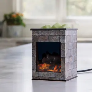 GLASS ILLUMINATION TART WARMER - HEARTHSTONE