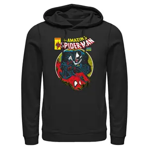 Men's Marvel: Spider-Man Venom Vs Spidey Battle Pull Over Hoodie