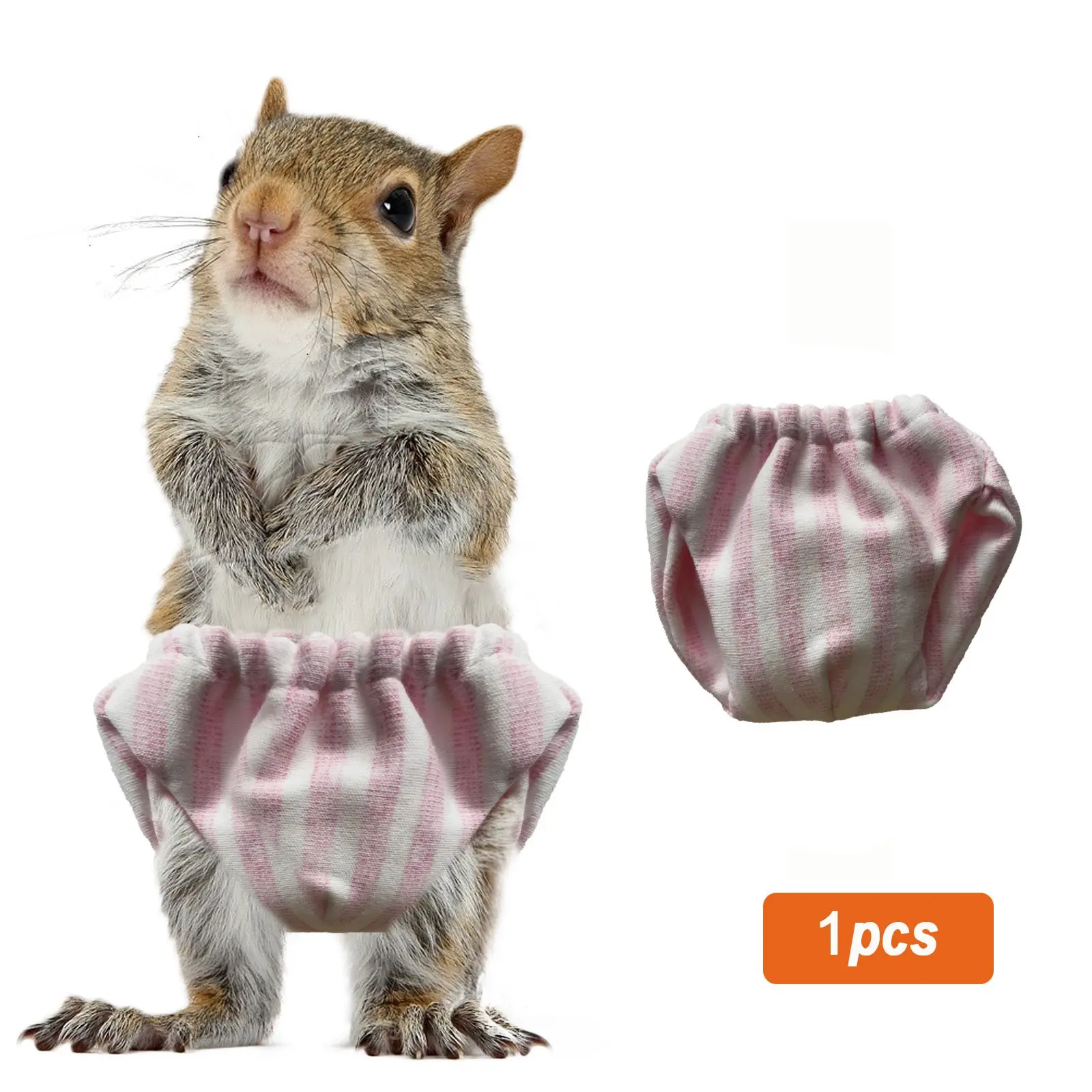 Small Pet Diapers, Adjustable Slip-On Climbing Diapers, Washable, Designed for Squirrels, Small and Medium Hamsters