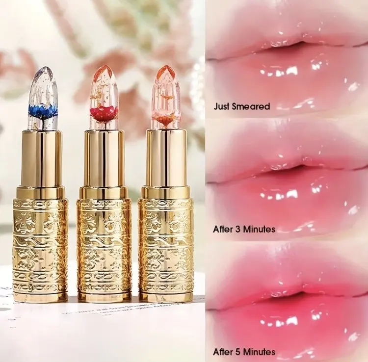 Color-Changing Hydrating Lipstick, Long-Wear Moisturizing Lip Gloss Stick, Juicy Plump Lip Oil with Glossy Shine, Daily Makeup for Women, Lip Care Cosmetic