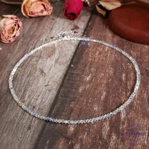 Ultra Sparkly Crystal Choker Necklace, Angel Aura Quartz Stunning Choker Necklace, Healing Reiki Balance Necklace, Gift for her mother wife